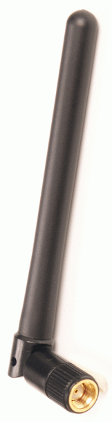 Enlarged View of ANRD245X02-RPSMA Dual-Band WiFi Dipole or Rubber Duck Antenna with 2 dBi Gain
