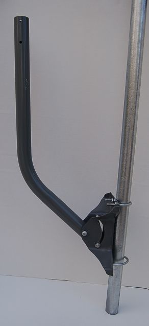 Mast Mounted with Optional P/N UAMUBOLT U-Bolt Kit